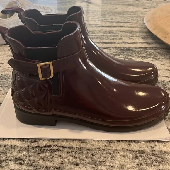 Hunter ankle boot, purple 8 - Picture 2 of 4